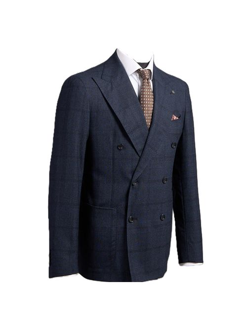 Abito morbido in lana a quadri tonali 'Vesuvio' Tagliatore TAGLIATORE | 2SVS20K11AI 070132 W25I140 B1133